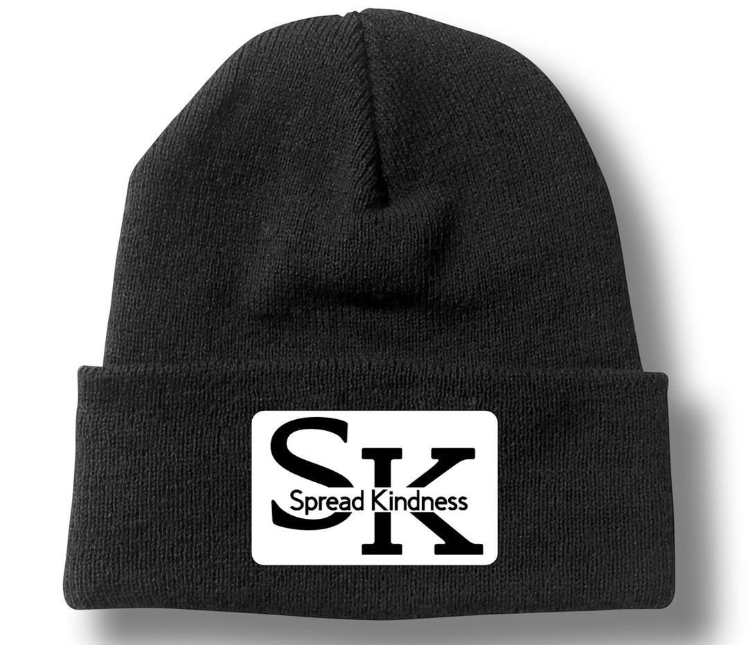Black and White Beanie